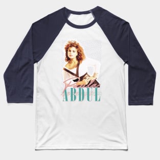 Paula Abdul /// 80s Vintage Aesthetic Design Baseball T-Shirt